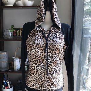 Bebe Leopard print Jacket